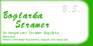 boglarka stramer business card